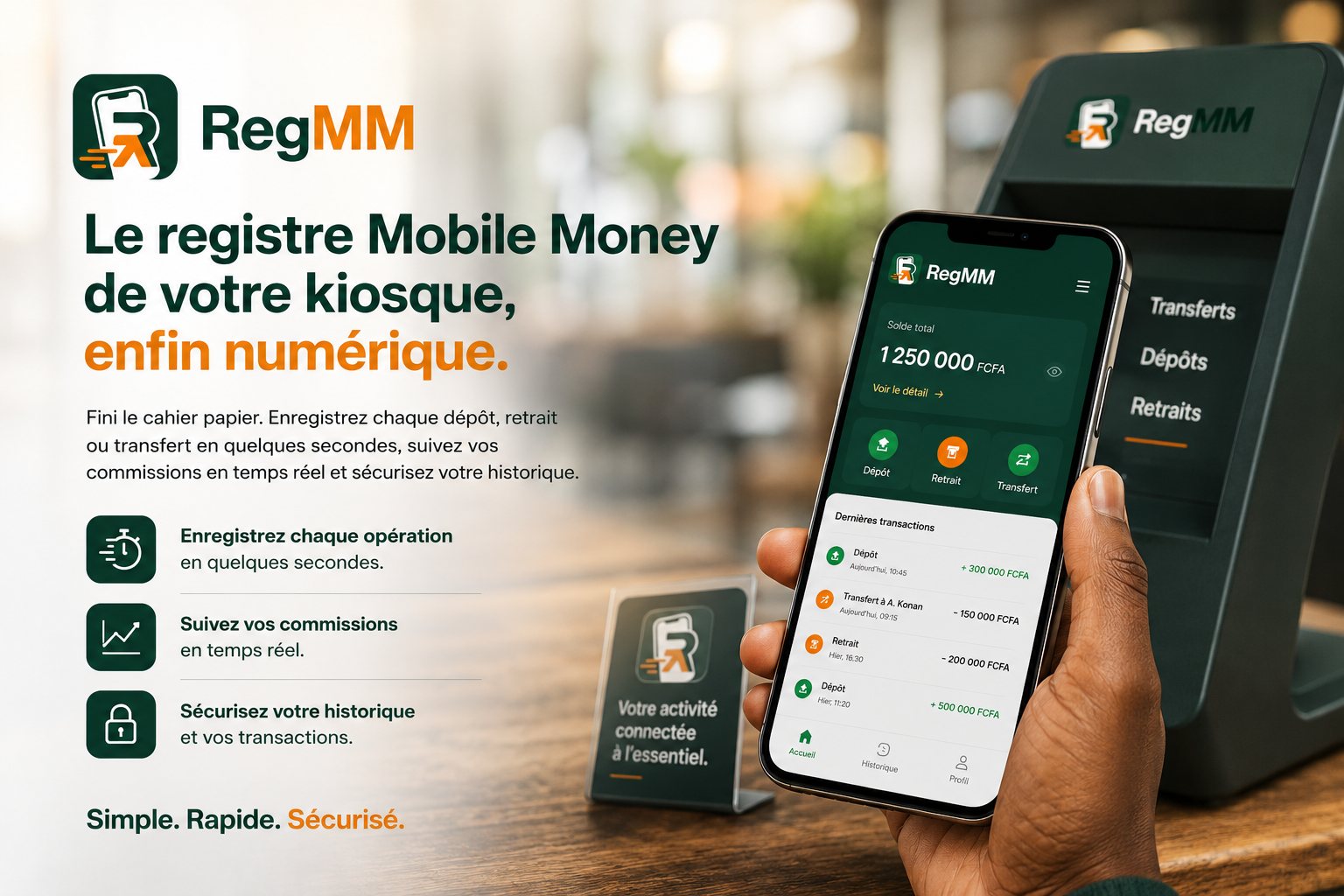 RegMM — Le registre Mobile Money de votre kiosque, enfin numérique